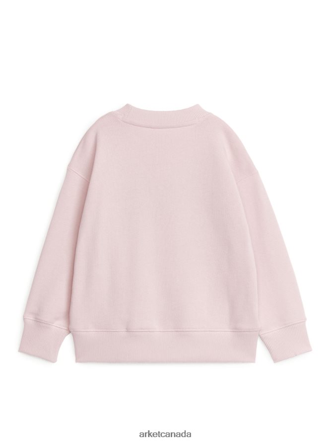 ARKET Clothing 4L826J1521 Pale Pink Varsity Sweatshirt Kids