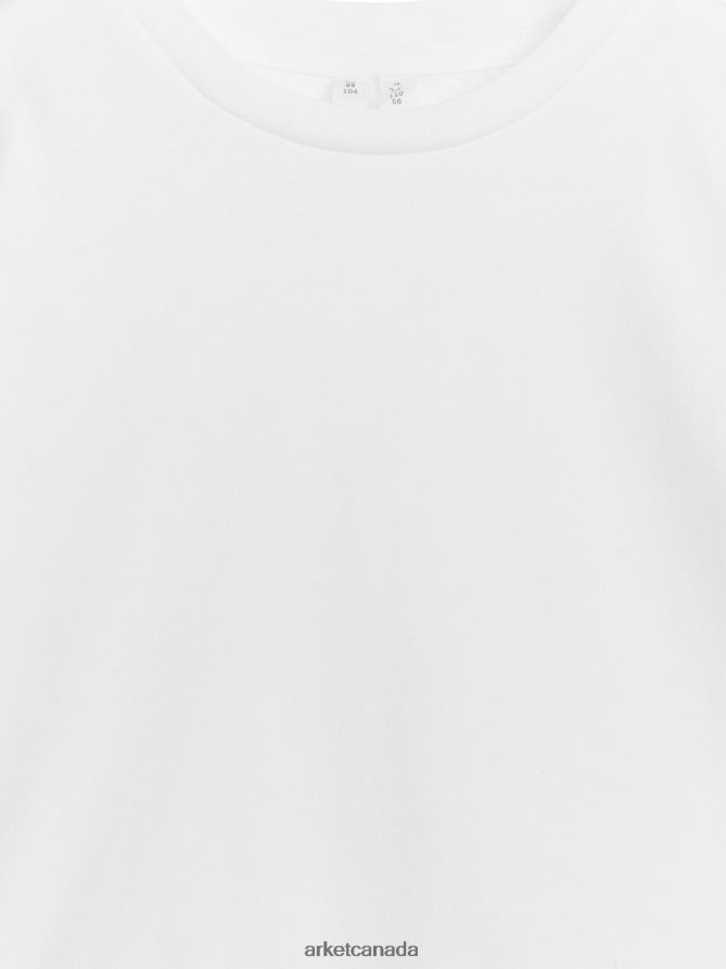 ARKET Clothing 4L826J1525 White Lightweight T-Shirt Kids