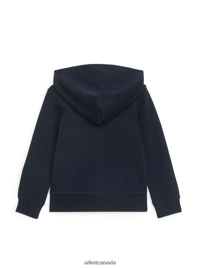 ARKET Clothing 4L826J1530 Dark Blue Zip Hoodie Kids