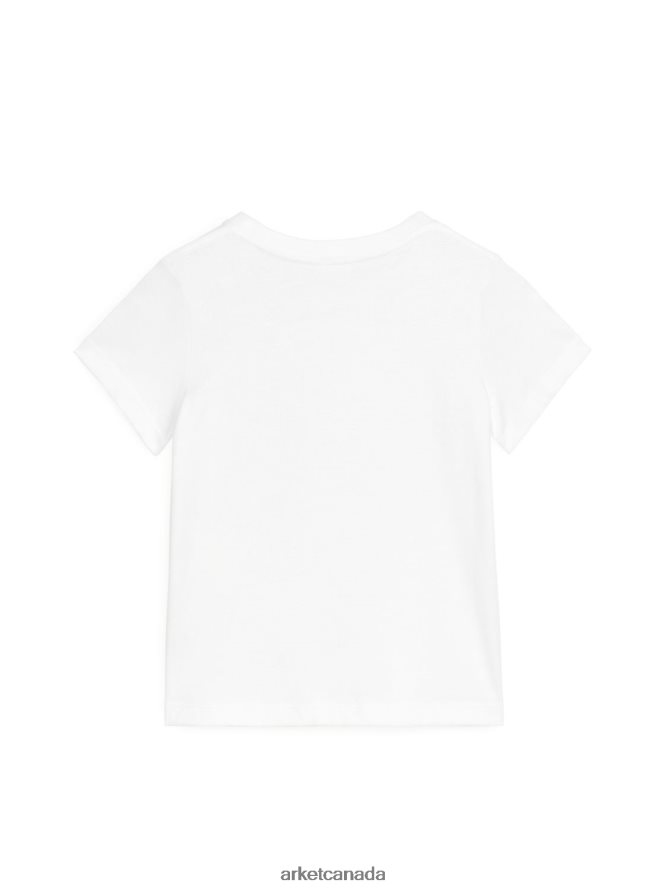 ARKET Clothing 4L826J1532 White Crew-Neck T-shirt Kids