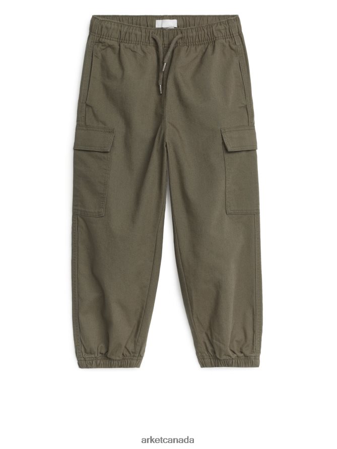 ARKET Clothing 4L826J1535 Green Cargo Trousers Kids