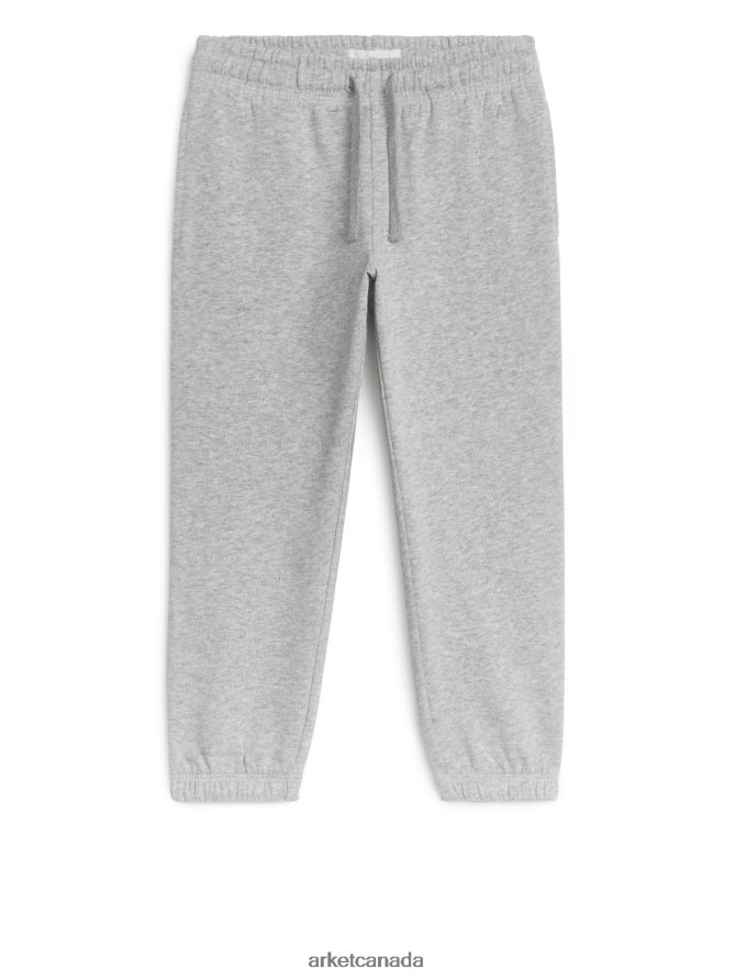ARKET Clothing 4L826J1548 Grey/Melange French Terry Sweatpants Kids