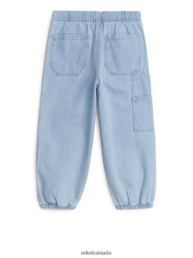 ARKET Clothing 4L826J1569 Blue Utility Denim Trousers Kids