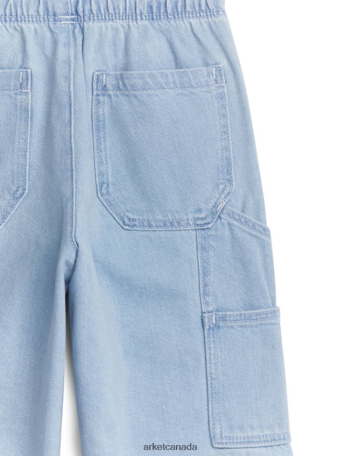 ARKET Clothing 4L826J1569 Blue Utility Denim Trousers Kids