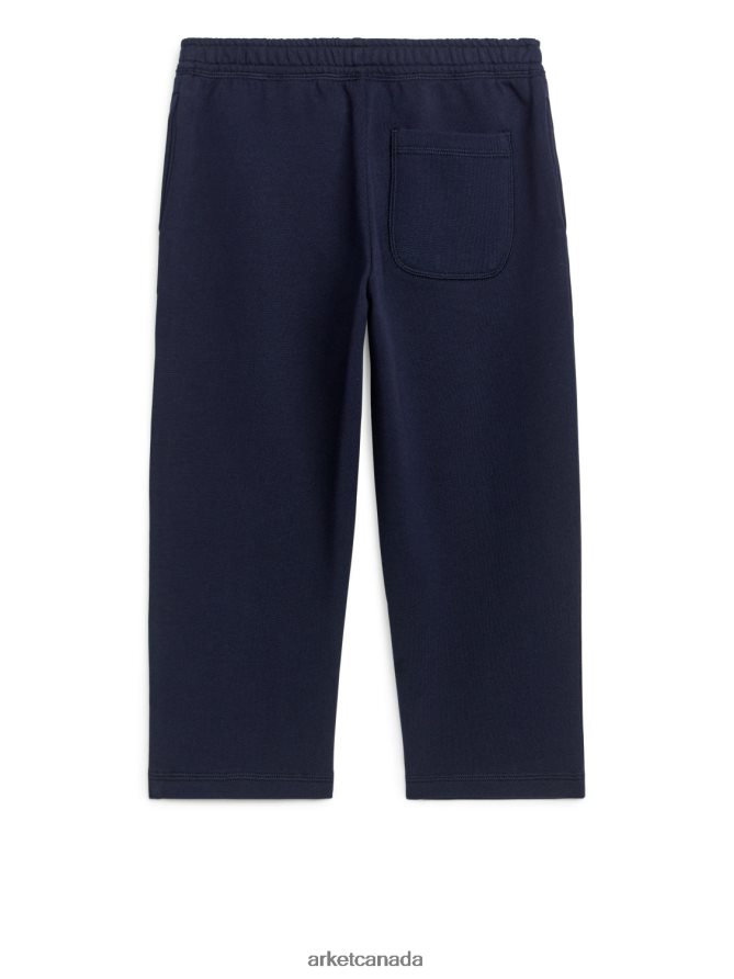 ARKET Clothing 4L826J1574 Dark Blue Embroidered Sweatpants Kids
