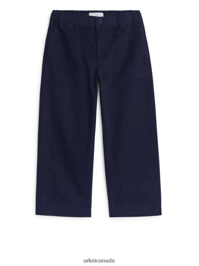 ARKET Clothing 4L826J1575 Dark Blue Cargo Trousers Kids