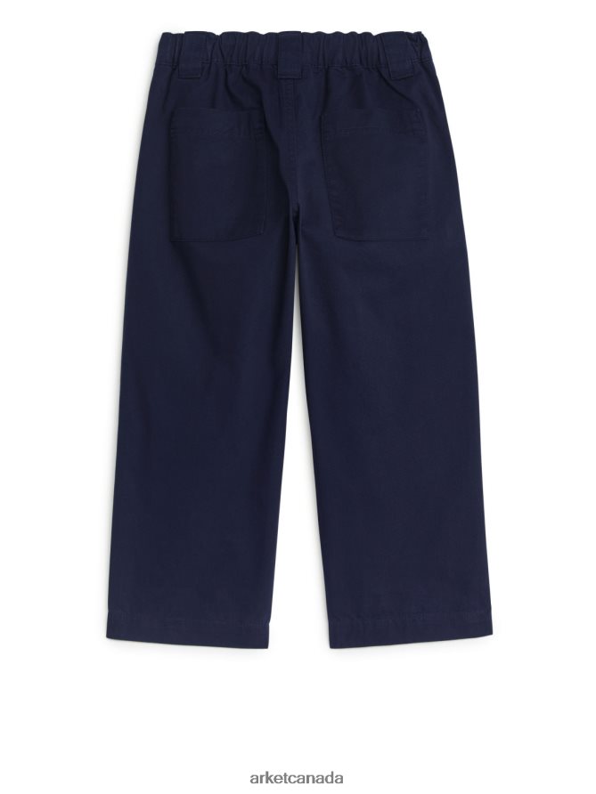 ARKET Clothing 4L826J1575 Dark Blue Cargo Trousers Kids
