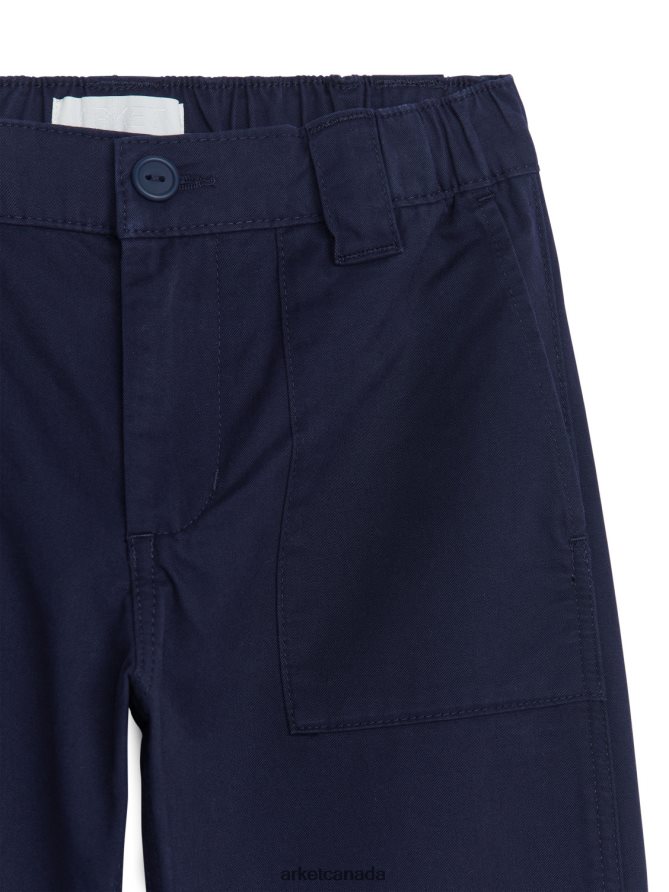 ARKET Clothing 4L826J1575 Dark Blue Cargo Trousers Kids