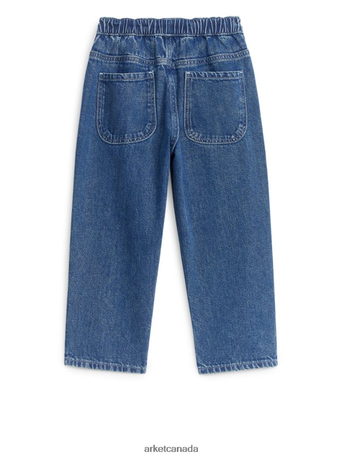ARKET Clothing 4L826J1577 Blue Relaxed Denim Trousers Kids