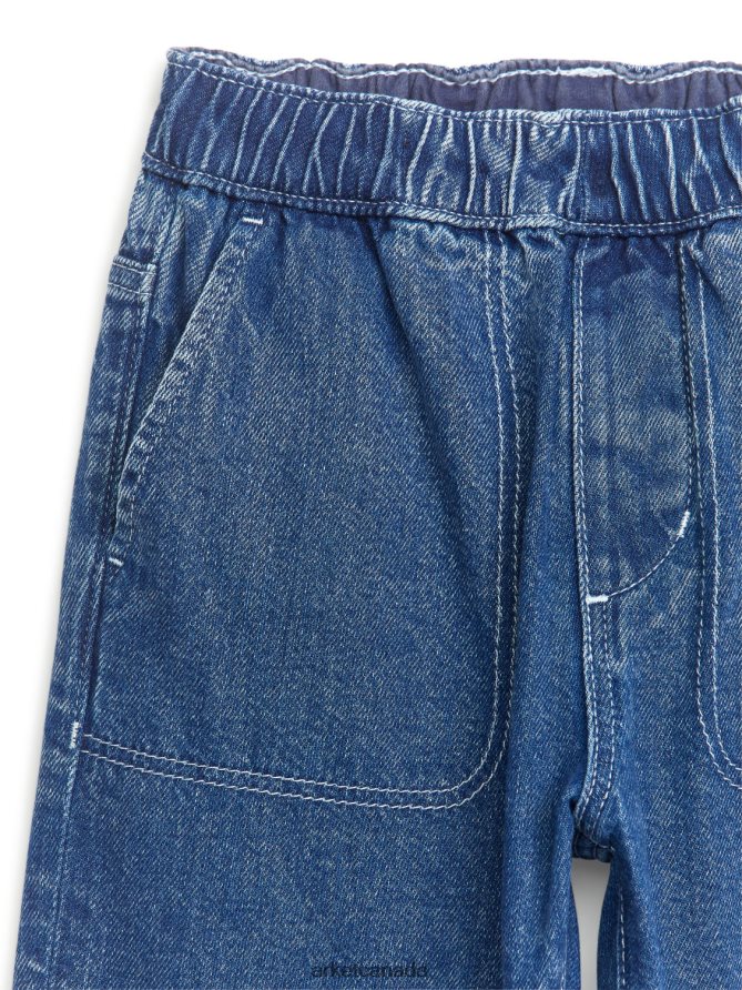 ARKET Clothing 4L826J1577 Blue Relaxed Denim Trousers Kids