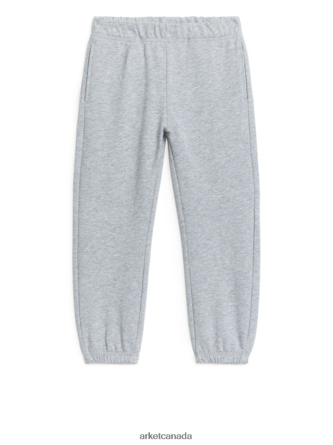 ARKET Clothing 4L826J1580 Grey Melange Varsity Sweatpants Kids