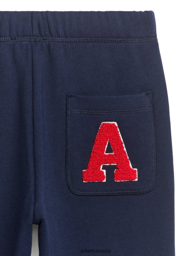 ARKET Clothing 4L826J1581 Dark Blue Varsity Sweatpants Kids