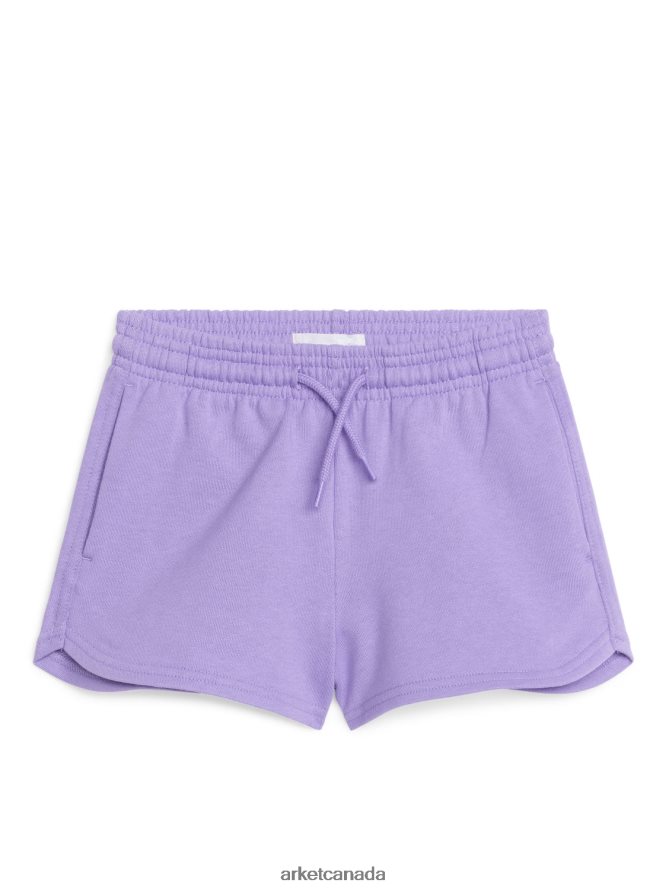 ARKET Clothing 4L826J1585 Lilac Terry Shorts Kids