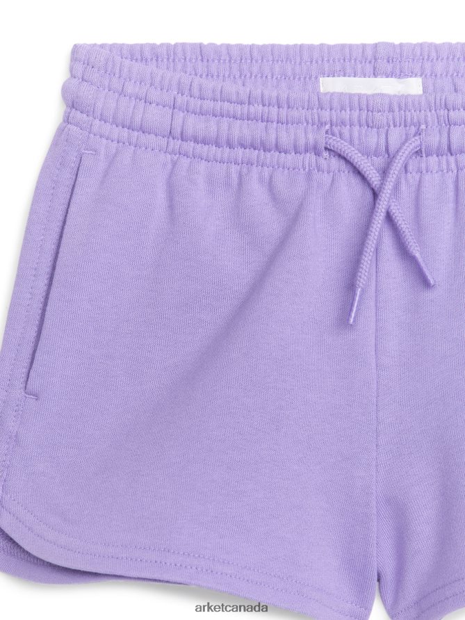 ARKET Clothing 4L826J1585 Lilac Terry Shorts Kids