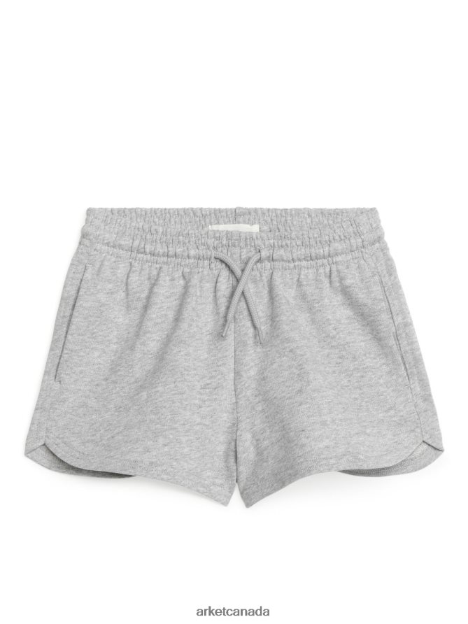 ARKET Clothing 4L826J1586 Grey Melange Terry Shorts Kids