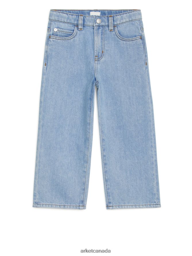 ARKET Clothing 4L826J1591 Light Blue Wide Jeans Kids