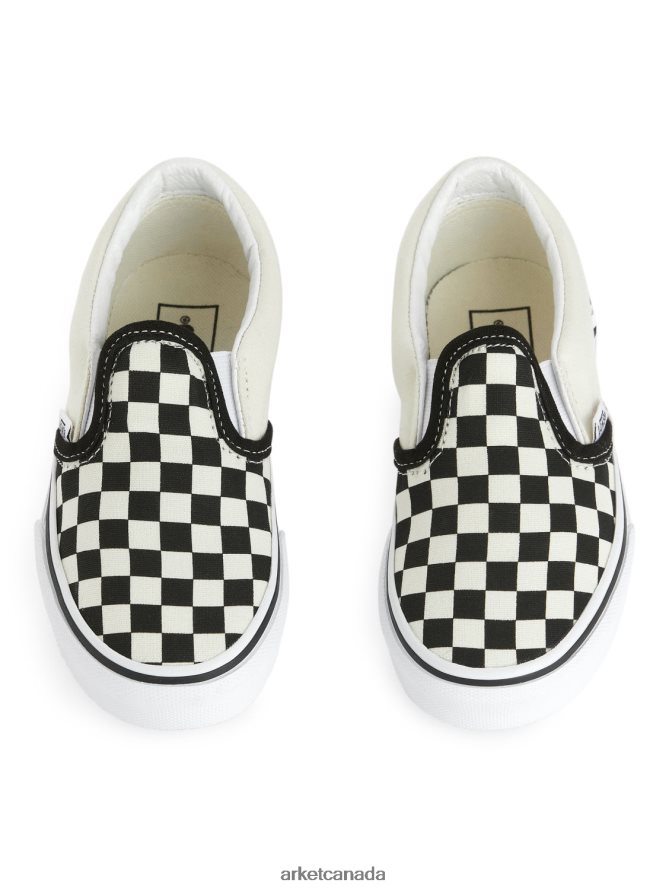 ARKET Footwear 4L826J1397 Checkerboard Vans Youth Classic Slip-On Trainers Kids