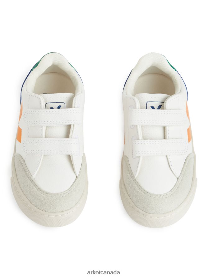 ARKET Footwear 4L826J1410 White/Yellow/Blue Veja V-12 Kids' Trainers Kids
