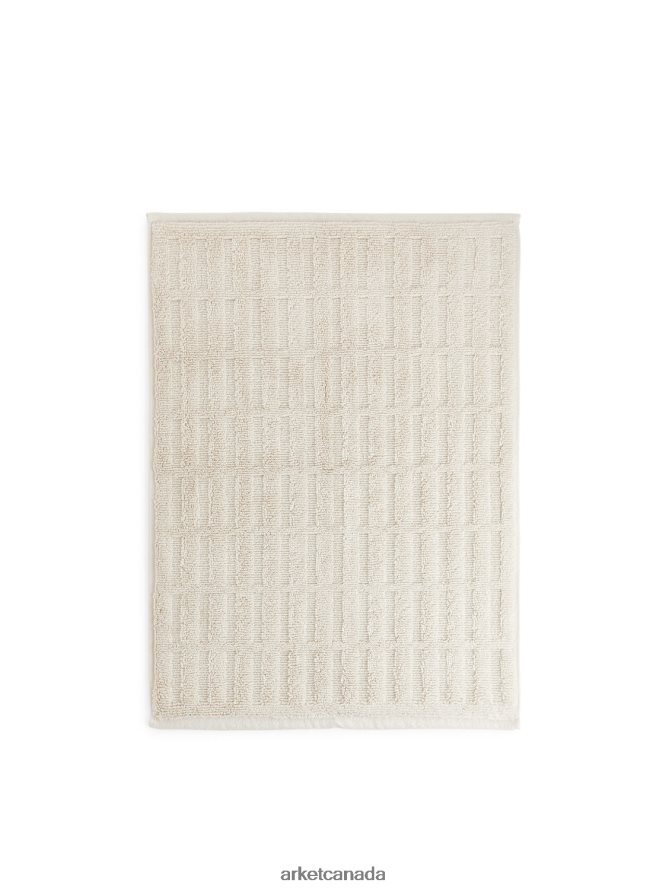 ARKET Homeware 4L826J1351 Beige Cotton Bath Mat Unisex