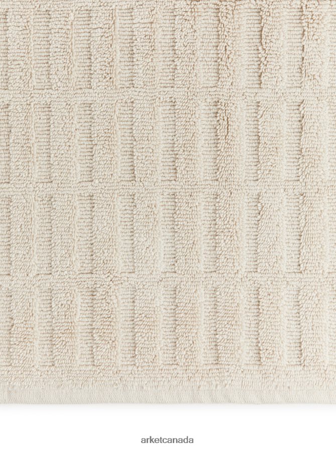 ARKET Homeware 4L826J1351 Beige Cotton Bath Mat Unisex