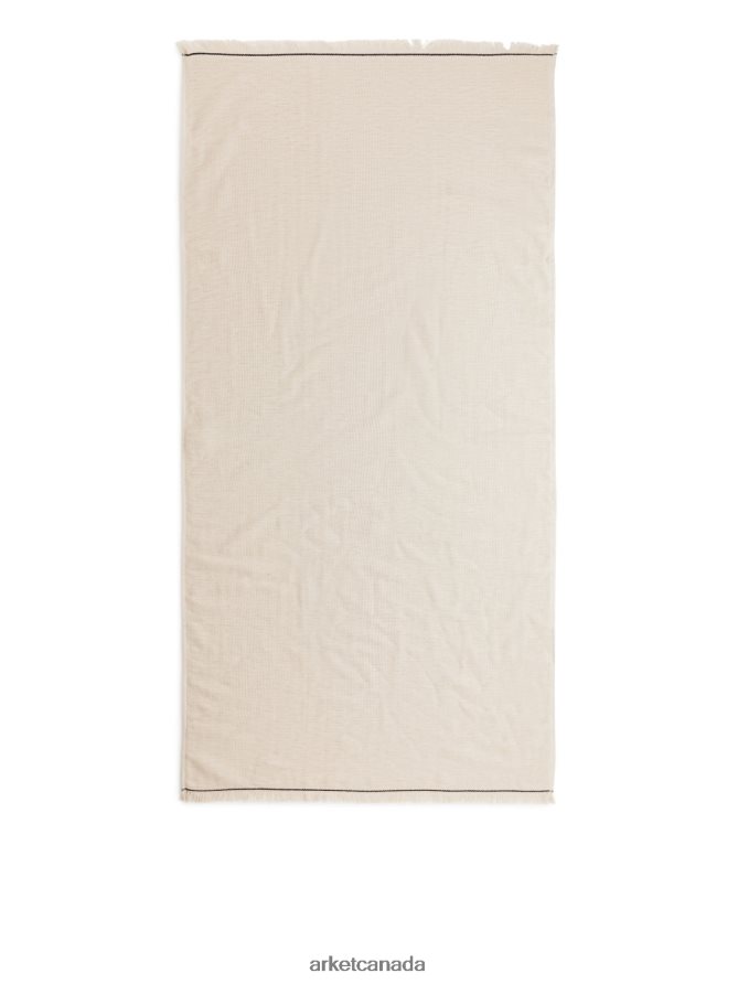 ARKET Homeware 4L826J1352 Beige Cotton Towel 70 x 140 cm Unisex