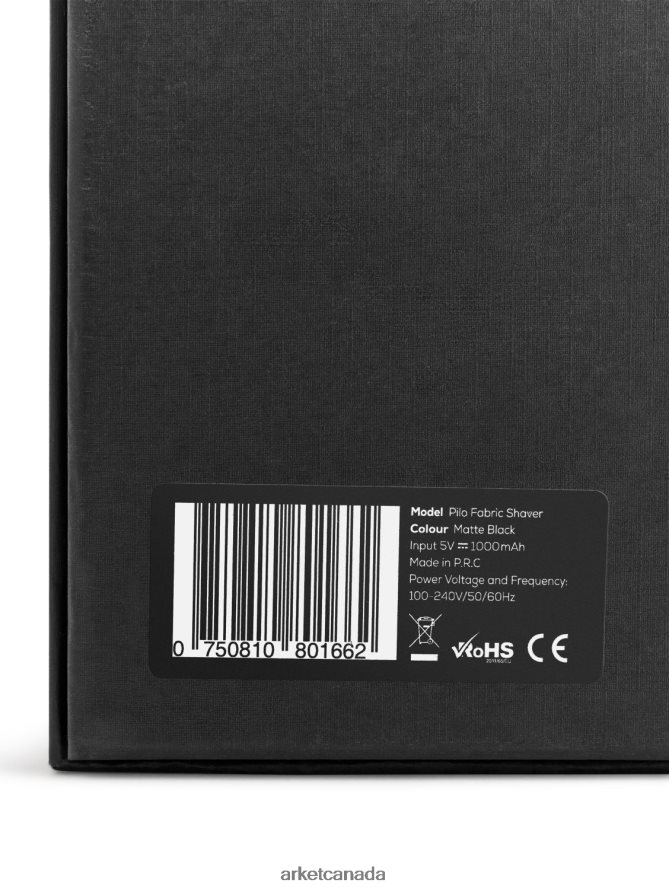 ARKET Homeware 4L826J1364 Black Steamery Pilo Fabric Shaver Unisex
