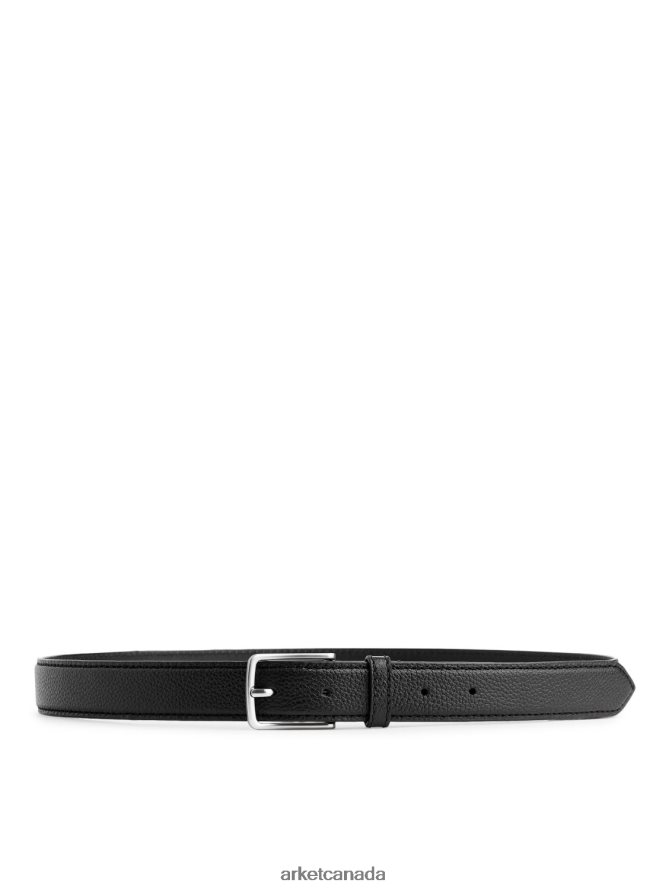 ARKET Accessories 4L826J1330 Black Leather Belt Men