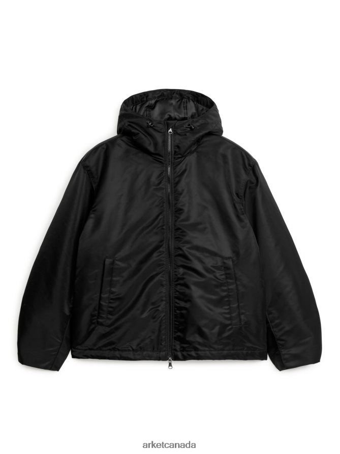 ARKET Clothing 4L826J1166 Black Active Hooded Jacket Men