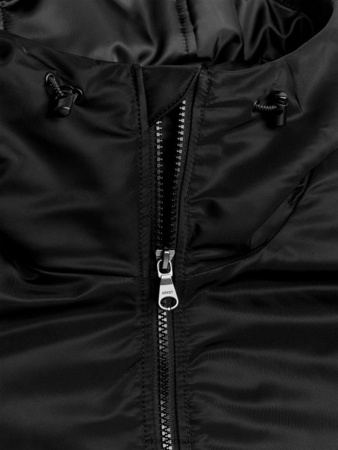 ARKET Clothing 4L826J1166 Black Active Hooded Jacket Men
