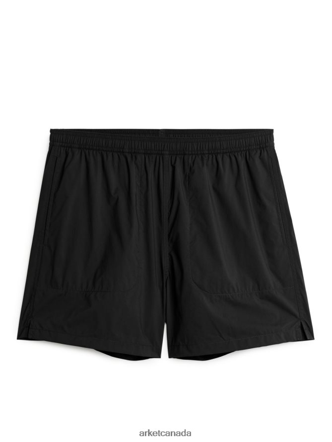 ARKET Clothing 4L826J1202 Black Active Stretch Shorts Men