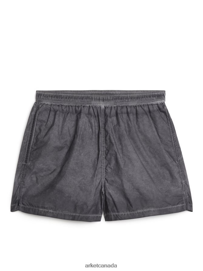 ARKET Clothing 4L826J1208 Dark Grey Active Garment-Dyed Shorts Men