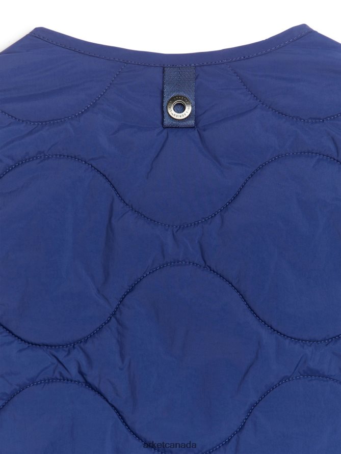ARKET Clothing 4L826J1163 Blue Quilted Liner Vest Men