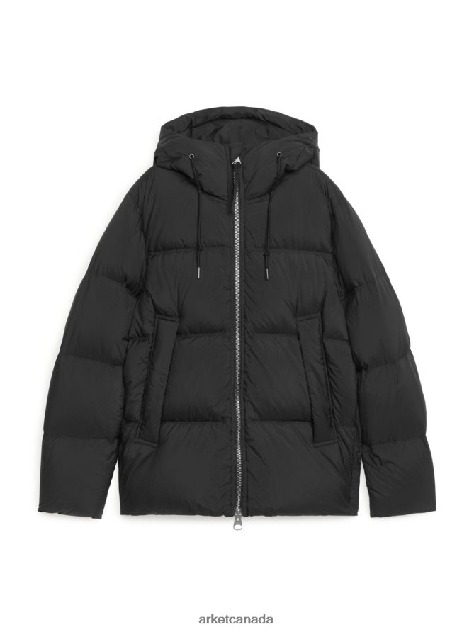 ARKET Clothing 4L826J1172 Black Down Puffer Jacket Men