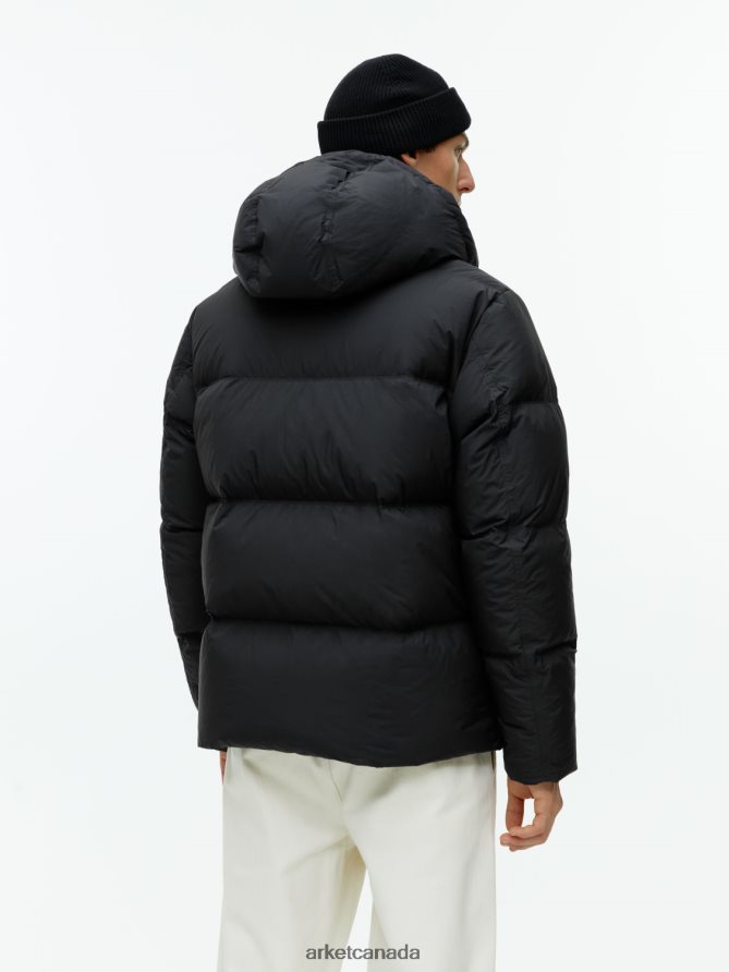 ARKET Clothing 4L826J1172 Black Down Puffer Jacket Men