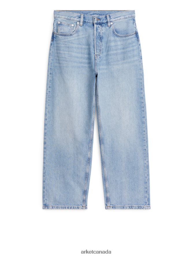 ARKET Clothing 4L826J1093 Light Blue MIST Wide Jeans Men