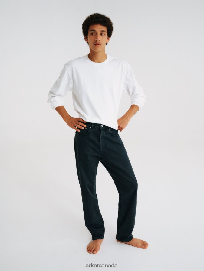 ARKET Clothing 4L826J1094 Black LOOSE Jeans Men
