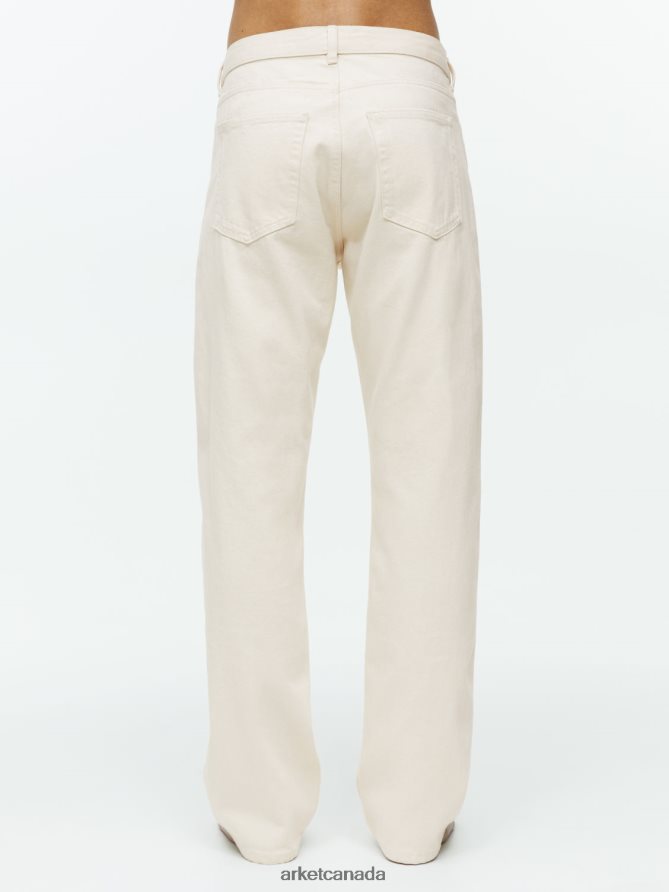 ARKET Clothing 4L826J1095 Ecru OCEAN Loose Straight Jeans Men
