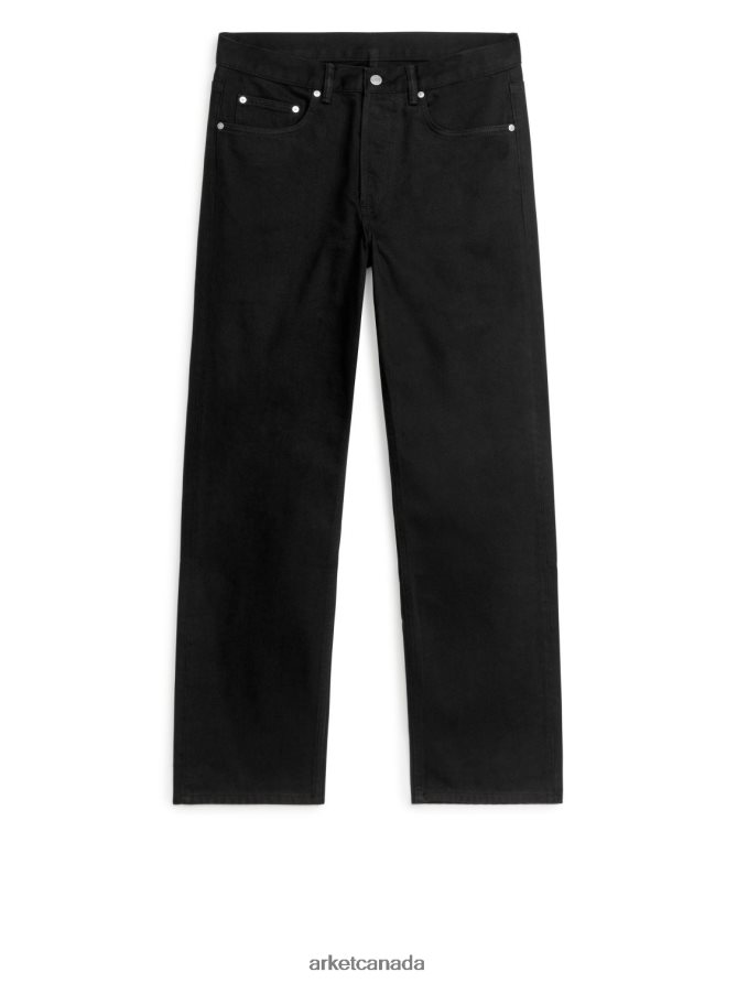 ARKET Clothing 4L826J1109 Black OCEAN Loose Straight Jeans Men