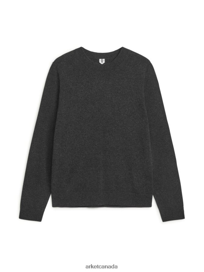 ARKET Clothing 4L826J1190 Antracite Cashmere Jumper Men