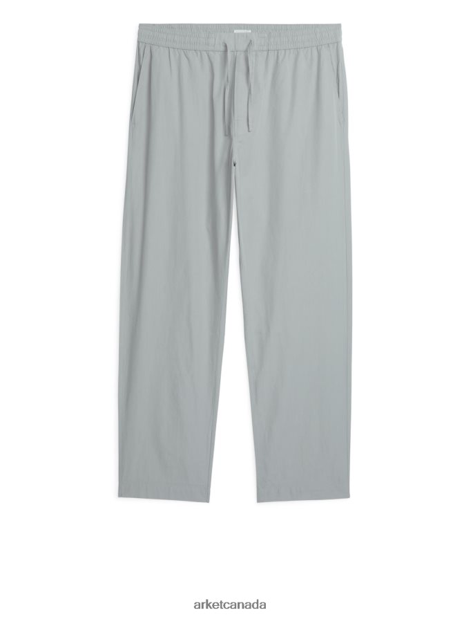 ARKET Clothing 4L826J1251 Grey Cotton Pyjama Trousers Men
