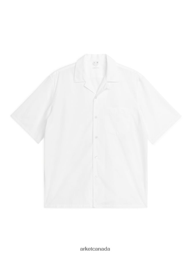 ARKET Clothing 4L826J930 White Resort Shirt Men