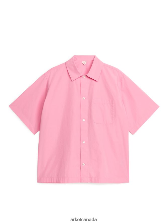ARKET Clothing 4L826J950 Pink Garment-Dyed Shirt Men