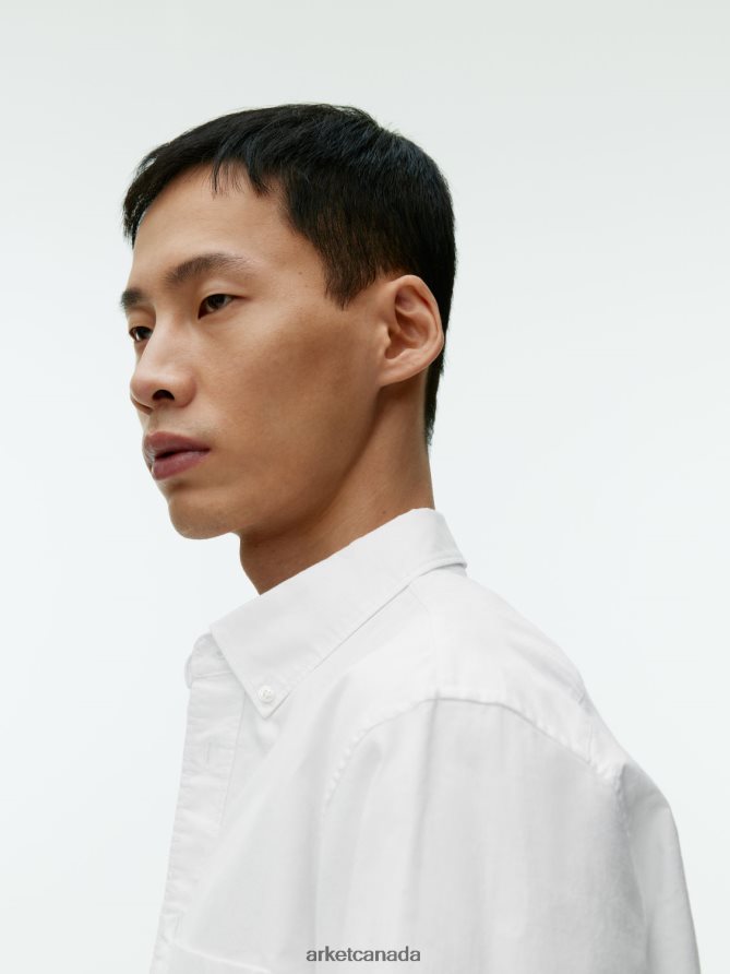 ARKET Clothing 4L826J971 White Oxford Shirt Men