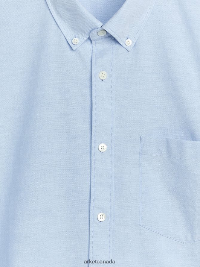 ARKET Clothing 4L826J974 Light Blue Oxford Shirt Men