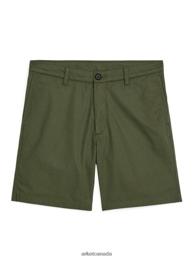 ARKET Clothing 4L826J1114 Green Cotton Shorts Men