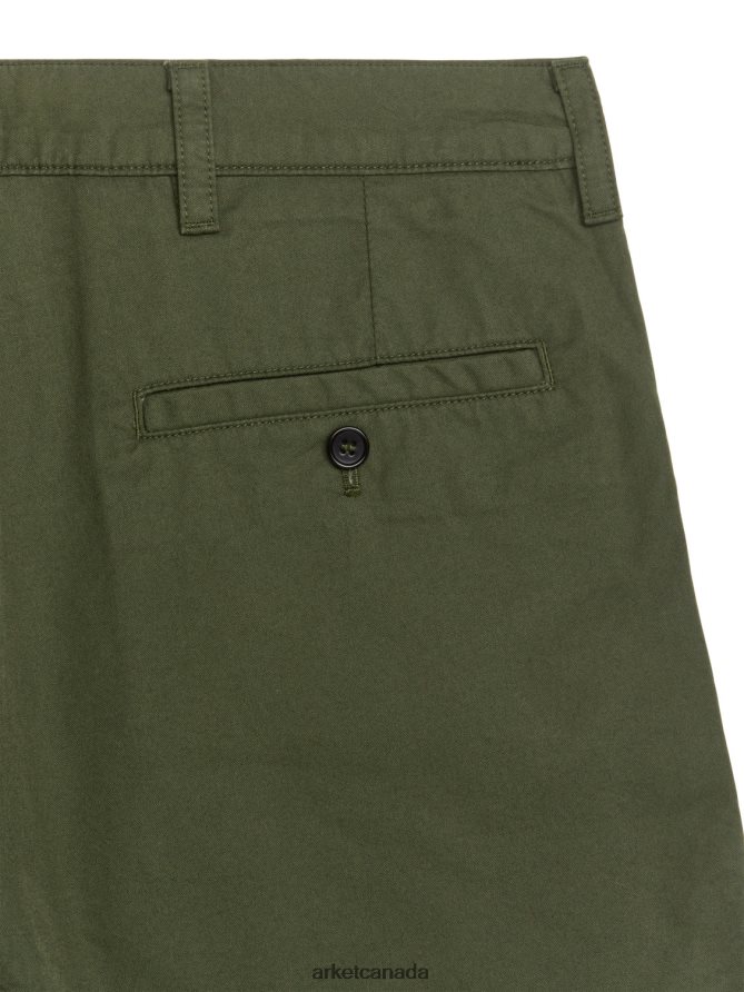 ARKET Clothing 4L826J1114 Green Cotton Shorts Men