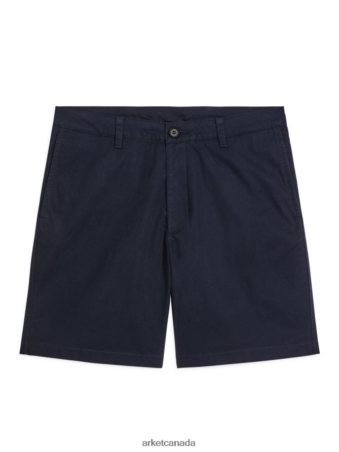 ARKET Clothing 4L826J1116 Dark Blue Cotton Shorts Men