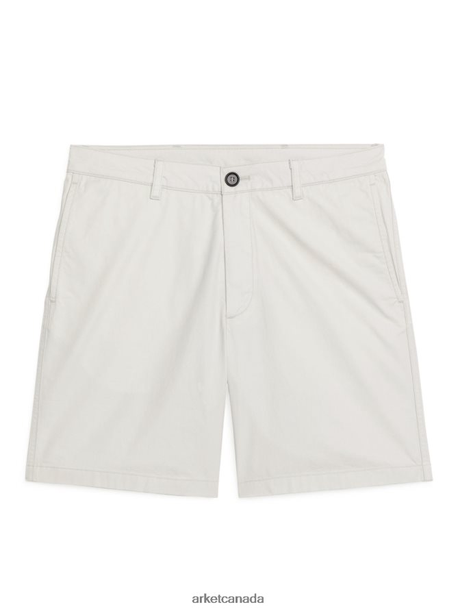 ARKET Clothing 4L826J1117 White Cotton Shorts Men