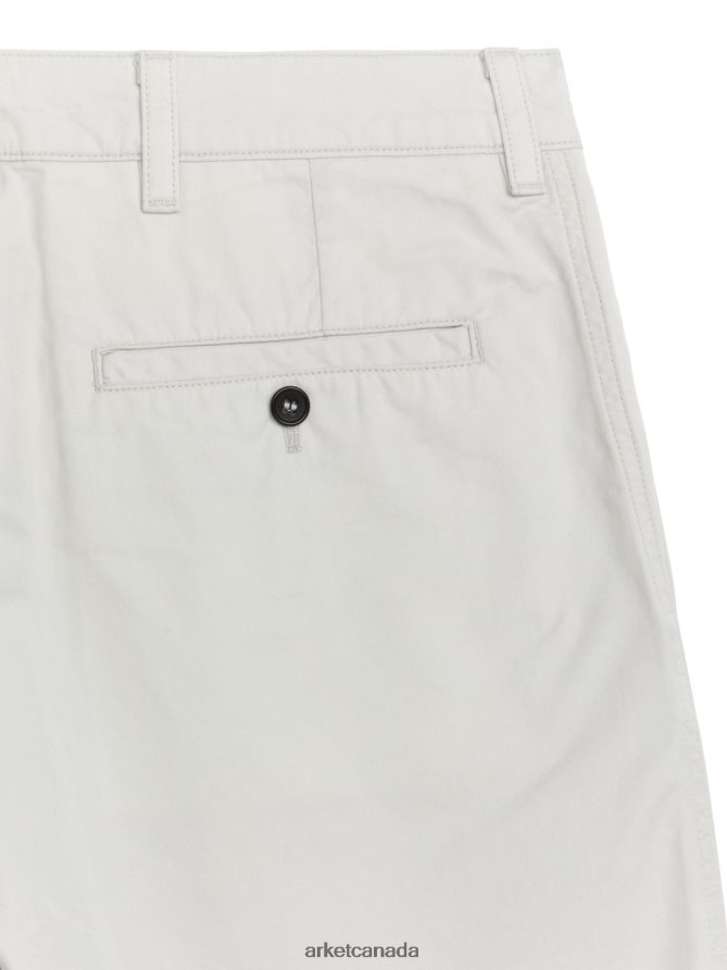 ARKET Clothing 4L826J1117 White Cotton Shorts Men