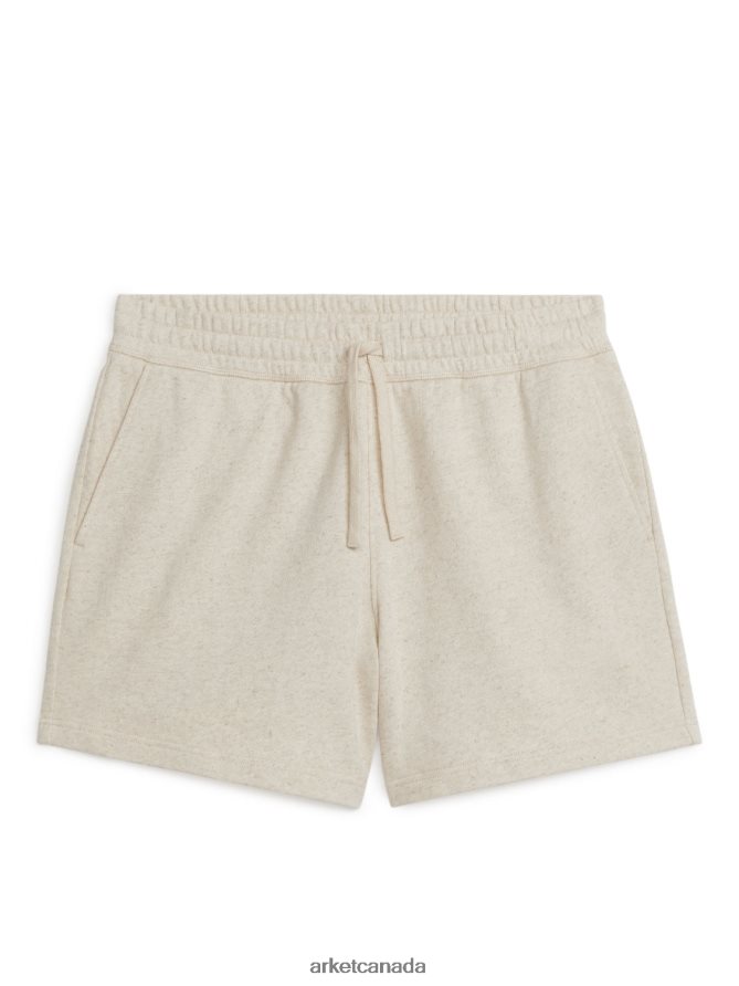 ARKET Clothing 4L826J1128 Beige Regular-Fit Sweatshorts Men